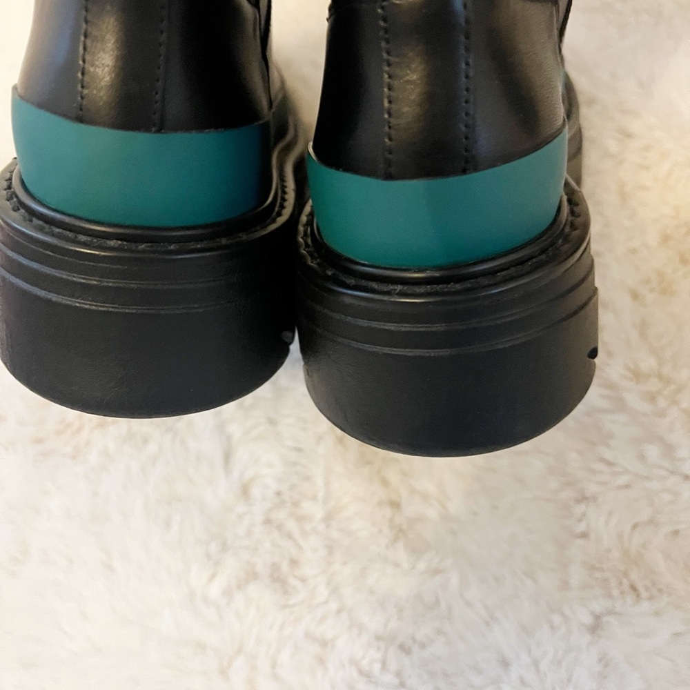 Sz 8 NWOB Marc Fisher Leather Moto Boots - Picture 5 of 5